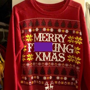 Crude “Merry F*ing Xmas” Christmas Sweater